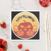 Prettig Halloween! Papieren servetten met pompoene (Insitu)