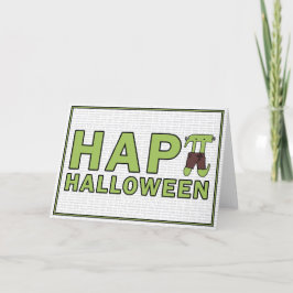 Prettig Halloween Pi Frankenstein Wiskunde Geek Feestdagen Kaart