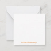 Prettig Halloween Plat Notitiekaart Notitiekaartje (Achterkant)