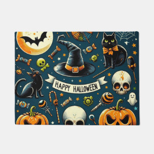 Prettig Halloween Plezier & Griezels Deurmat