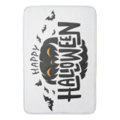 Prettig Halloween Pompoen Badmat (Voorkant Verticaal)