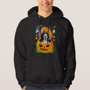 Prettig Halloween Pompoen Basset Hound Hond Heks K Hoodie