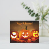 Prettig Halloween Pompoen Briefkaart (Staand voorkant)