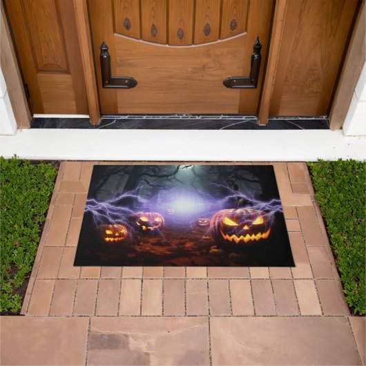 Prettig Halloween Pompoen Deurmat (Buiten)