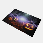 Prettig Halloween Pompoen Deurmat (Schuin)