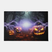 Prettig Halloween Pompoen Deurmat (Voorkant)