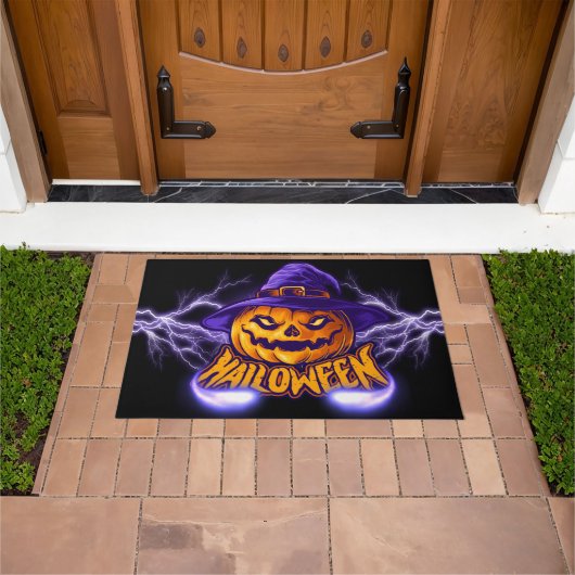Prettig Halloween Pompoen Deurmat (Buiten)
