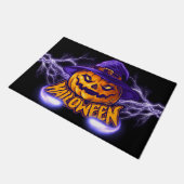 Prettig Halloween Pompoen Deurmat (Schuin)