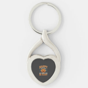 Prettig Halloween Pompoen Eten Drinken Wees Eng_1 Sleutelhanger