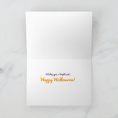 Prettig Halloween Pompoen Hart Kaart (Binnen)