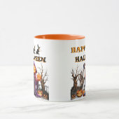 Prettig Halloween Pompoen Heks Koffie Mok (Midden)