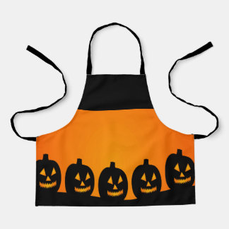 Prettig Halloween Pompoen Hoofden kinderen Schort
