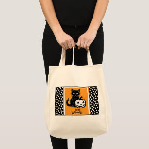Prettig Halloween Pompoen Jack O' Lantern Tote Bag