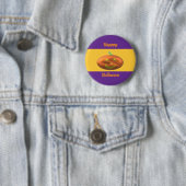Prettig Halloween Pompoen Ronde Button 5,7 Cm (In situ)