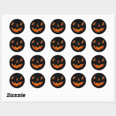 Prettig Halloween Pompoen Ronde Sticker (Vel)