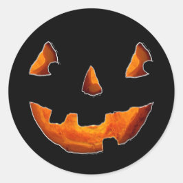 Prettig Halloween Pompoen Ronde Sticker