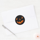 Prettig Halloween Pompoen Ronde Sticker (Envelop)