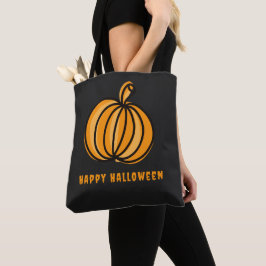 Prettig Halloween Pompoen Tote Bag