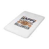 Prettig Halloween Pompoen Vintage Gravure Ontwerp_ Badmat (Gekanteld)