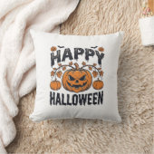 Prettig Halloween Pompoen Vintage Gravure Ontwerp_ Kussen (Deken)