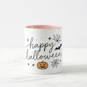 Prettig Halloween Pompoen Vleermuis Mok (Midden)