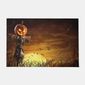 Prettig Halloween Pompoen Vogelverschrikker Deurmat (Voorkant)