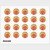 Prettig Halloween! Pompoenen Ronde Sticker (Vel)