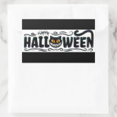 Prettig Halloween Rechthoekige Sticker (Tas)