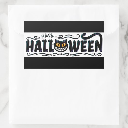 Prettig Halloween Rechthoekige Sticker (Tas)