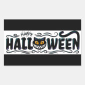Prettig Halloween Rechthoekige Sticker (Voorkant)