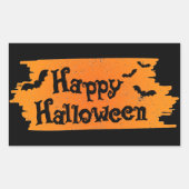 Prettig Halloween Rechthoekige Sticker (Voorkant)
