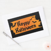 Prettig Halloween Rechthoekige Sticker (Envelop)
