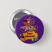 Prettig Halloween Ronde Button 5,7 Cm (Voorkant /achterkant)