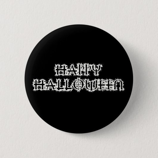 Prettig Halloween Ronde Button 5,7 Cm (Voorkant)