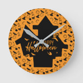 Prettig Halloween Ronde Klok (Voorkant)