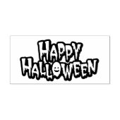 Prettig Halloween Rubberstempel (Afrduk)
