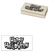Prettig Halloween Rubberstempel (Gestempeld)