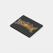 Prettig Halloween Ruby Eye Pompoen Zilveren Frame Post-it® Notes (Schuin)