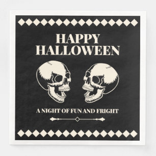 Prettig Halloween Schedelende schedels die lachen  Servet