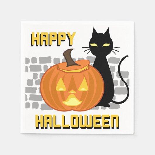 Prettig Halloween Servet (Voorkant)