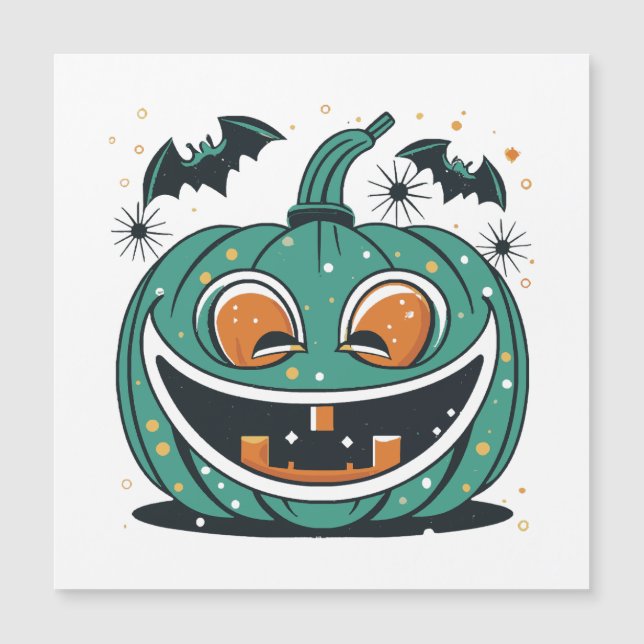 Prettig Halloween! Snij een pompoen! (Voorkant)