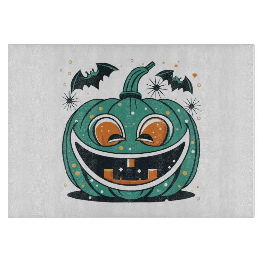Prettig Halloween! Snij een pompoen! Snijplank (Voorkant)
