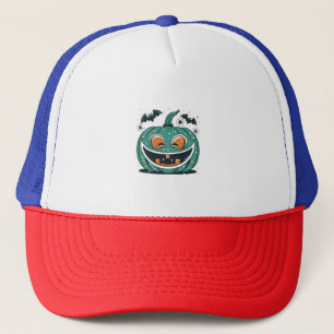 Prettig Halloween! Snij een pompoen uit! Trucker Pet