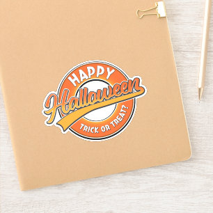 Prettig Halloween, snoep of een grap? Sticker