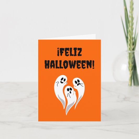 Prettig Halloween (Spaans Halloween) Kaart (Voorkant)