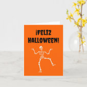 Prettig Halloween (Spaanse Halloween) Kaart (Gele Bloem)