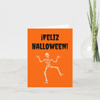 Prettig Halloween (Spaanse Halloween) Kaart