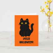 Prettig Halloween (Spaanse Halloween) Kaart (Gele Bloem)