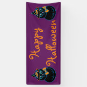 Prettig Halloween-spandoek Spandoek (Verticaal)