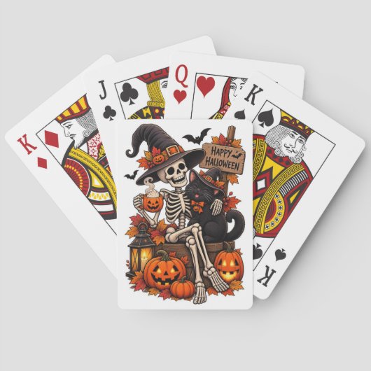 Prettig Halloween Speelkaarten (Achterkant)